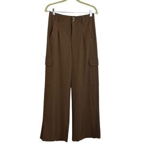 Democracy AB Technology Womens Cargo Trousers Size 4 Brown Career Pants